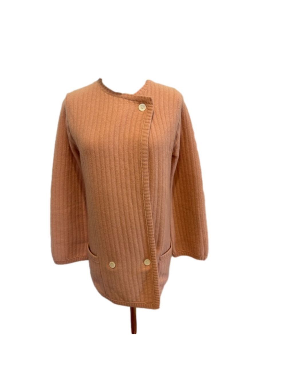 2PC ADRIENNE VITTADINI LAMBS WOOL ANGORA CARDIGAN & VEST VINTAGE LUXURY SZ M - Picture 9 of 16
